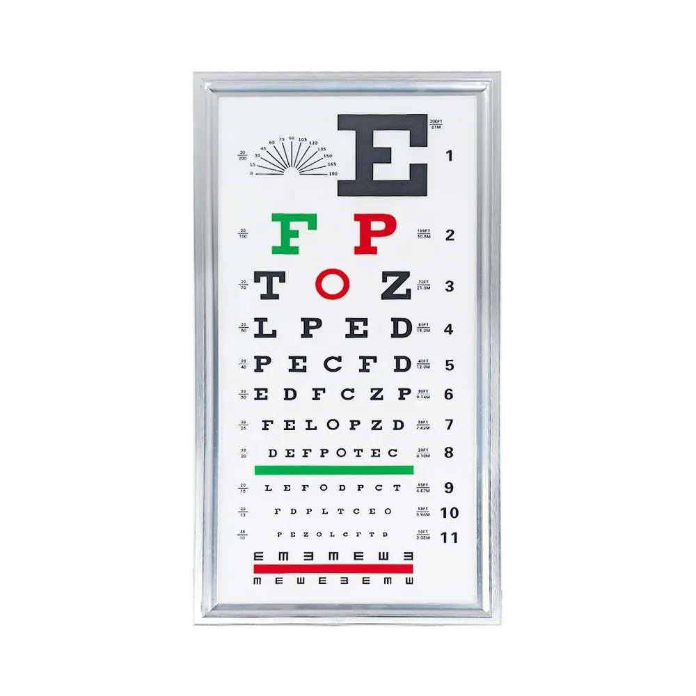 

High Quality LED Lamp Vision Tester Visual Acuity Chart 2.5 Meter Distance VAC-03-P Visual Acurity Chart