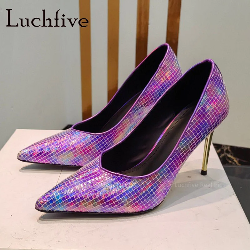 

2023 High Quality Summer New Thin High Heels Pumps Slip On Pointed Toe Sandals Runway Ladies Shoes Mujer