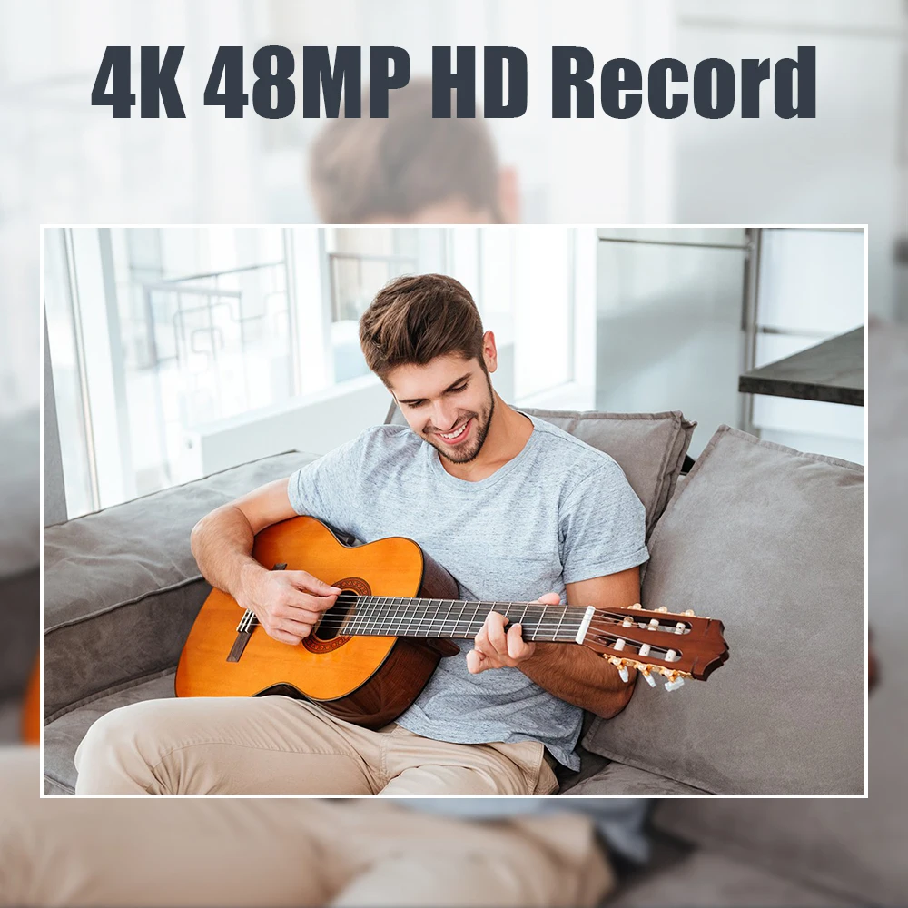 4K Mini 16X Zoom Digital Camera 48MP Auto-focus Webcam 32GB Extended Memory Anti-shaking Built-in Fill Light Entry-level Camera