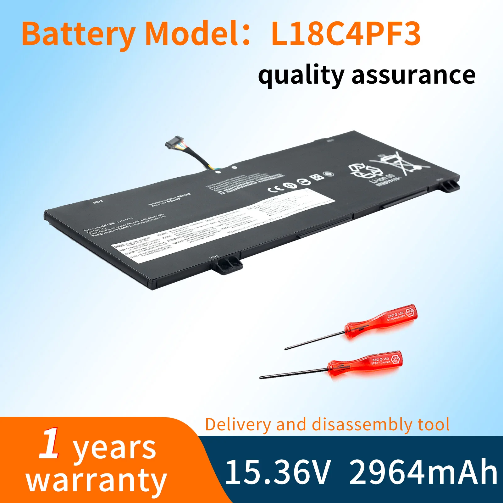 

BVBH L18C4PF3 Laptop Battery Compatible with Lenovo IdeaPad C340-14API S540-14IWL Flex-14IML L18M4PF4 L18M4PF3 L18C4PF4