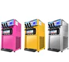 Electric 220/110V Soft Ice Cream Machine with 3 Different Flavors Fruit Freezer Hard Mixing Ice Cream Making Machine 4