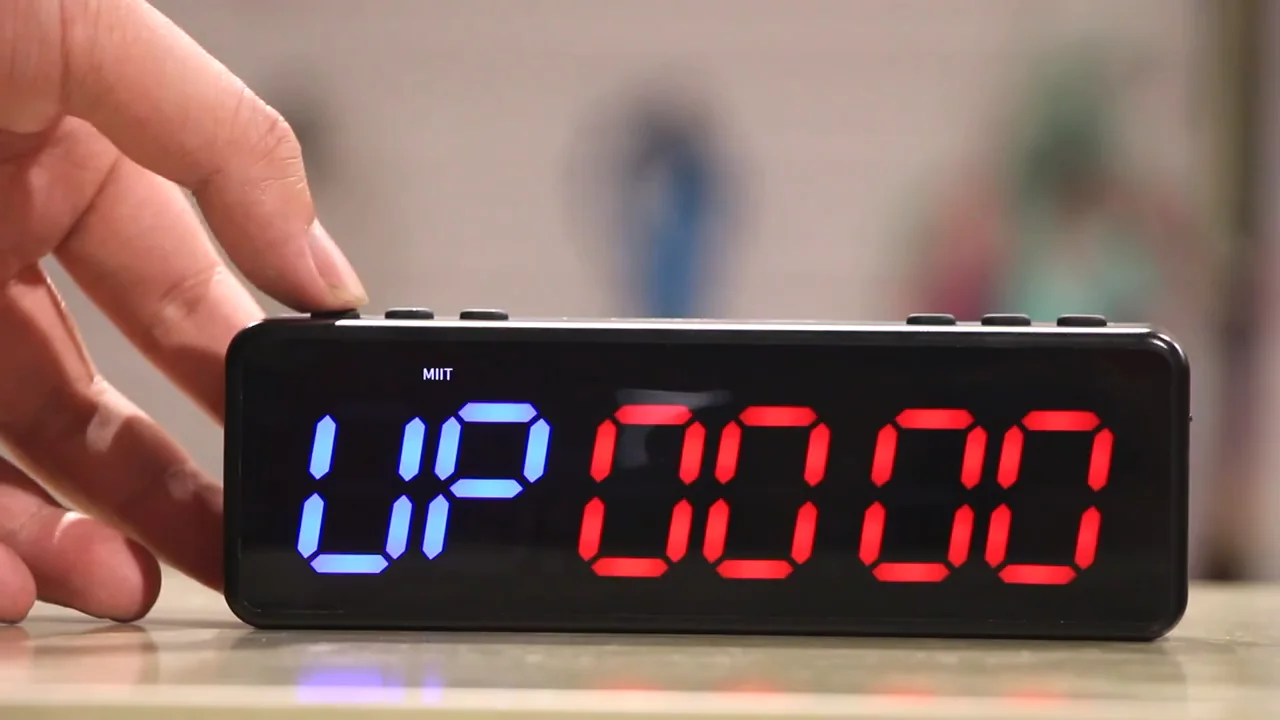 

Wholesale Green Color Clock Wall Digital Led Digital Electric Wall Clock Gym Timer Digital Timer