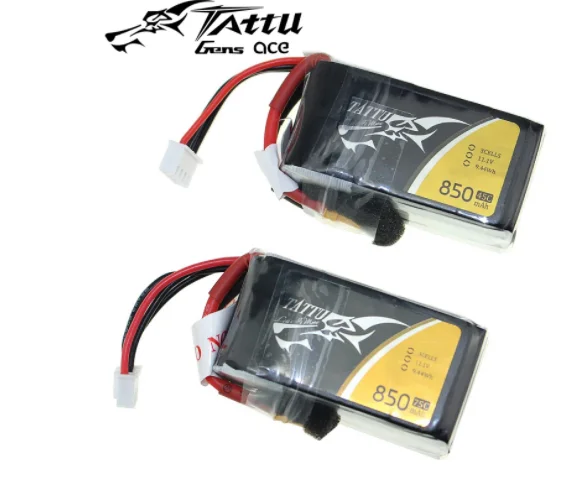 

2 Pack TATTU 3S Lipo Battery 850mAh 75C Battery 11.1V XT30 Plug 58MM*29MM*21MM FPV Frame Drone Quadcopter Helicopter RC Car