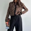 Tuularose Women's Leopard Print Cardigan Loose Casual Knitted Printed Long Sleeve Jacket Y2k Retro Autumn Warm Cardigan Top Lady 3