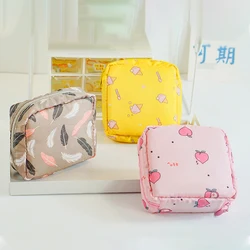 Sanitary Napkin Storage Bag Mini Folding Women Cute Bag For Gaskets Napkin Towel Storage Bags Girls Travel Makeup Bag Tampon