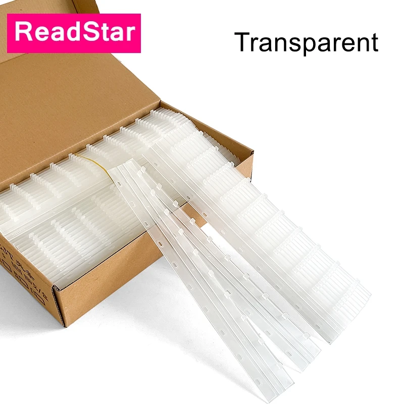 10PCS/LOT White Transparent Plastic Binding strips 3-35mm(20-325sheets) 10 holes A4 Comb binding suppliers plastic binders