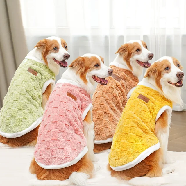 Pet Accessories Winter Dog Clothes for Dogs S-6XL Warm Dogs Coat Schnauzer Pug Clothing Sweatshirts Casual Dog Cat Clothing 2