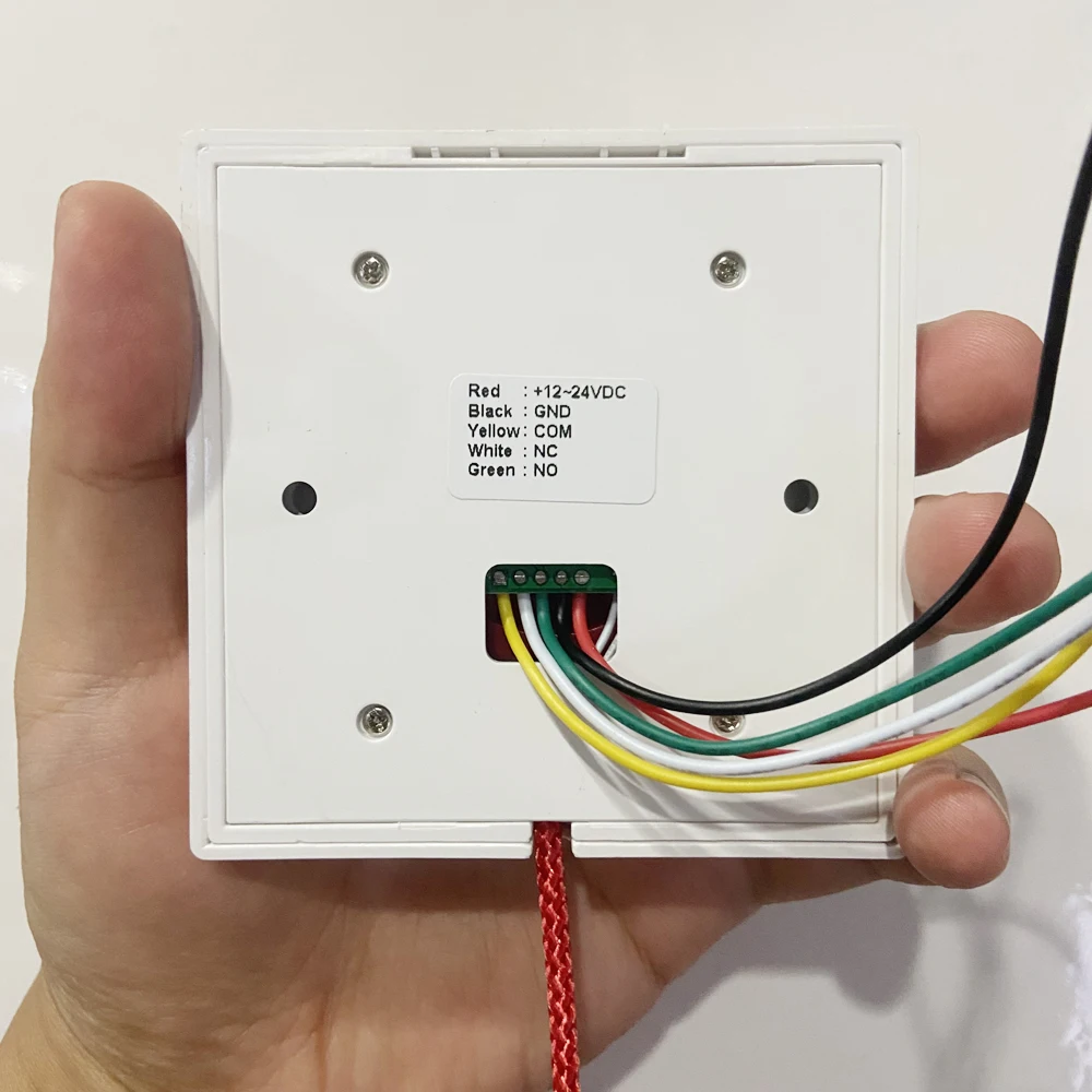 10 PCS Emergency Call Button NC/NO Optional Signal 86mm Digging Rope Panic Button With 12-24V LED For Alarm System Bed People