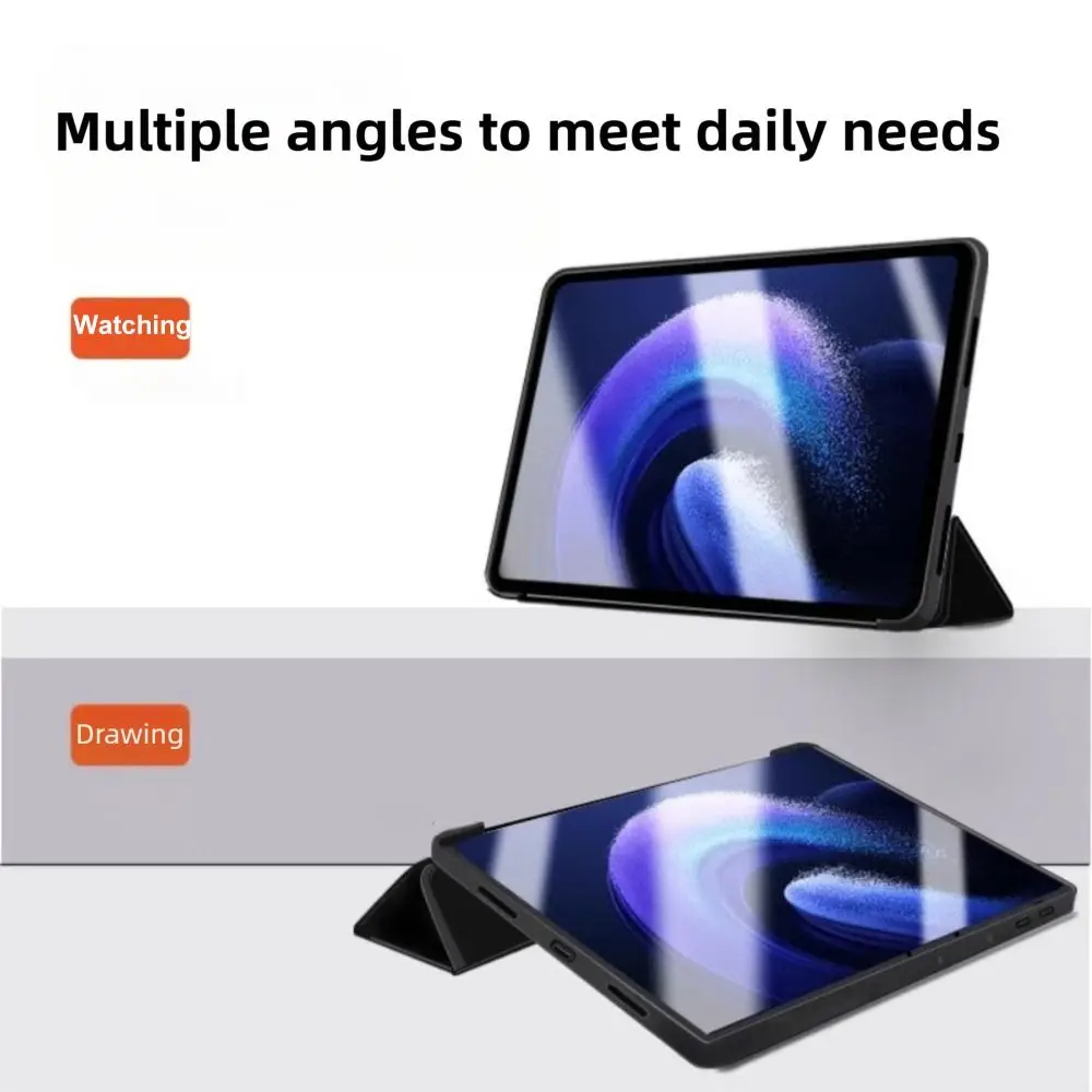 Smart Flip Cover with Tri-Folding Stand and Soft Silicone Design