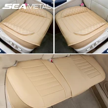 Quatro estações tampas de assento de carro universal cheio-cercado almofada de assento de carro de couro de luxo conjunto cadeira protetor acessórios