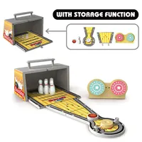 New Storage Function Design Plastic Strategy Toy Table Top Bowling Game For 4+ Kids 2