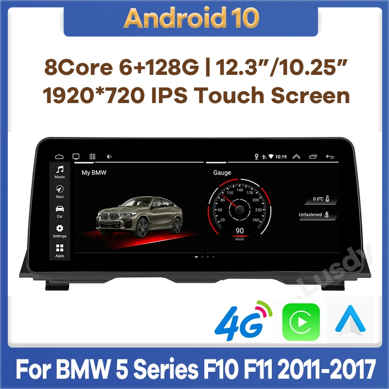 Автомобильный мультимедийный плеер на Android 10 с восьмиядерным процессором 6 ГБ ОЗУ