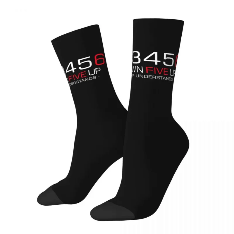 

Cool Biker 1N23456 Skateboard Socks Motorcycle Polyester Crew Socks for Women Men Non-slip