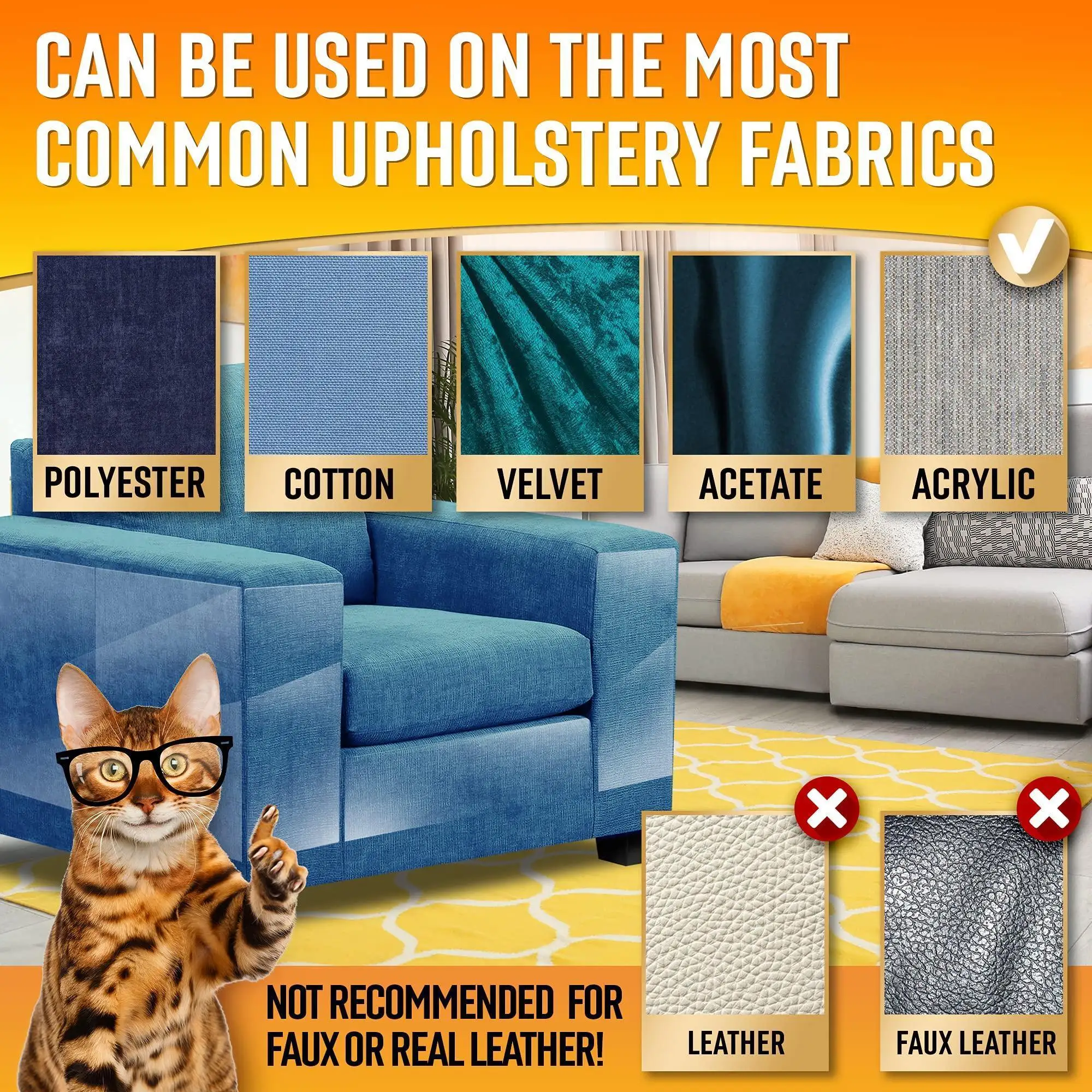 Heavy Duty Cat Scratch Deterrent Furniture Protectors for Sofa Doors 10 Pack Clear 17x12x0.25 inch Couch Protectors from Cats 6
