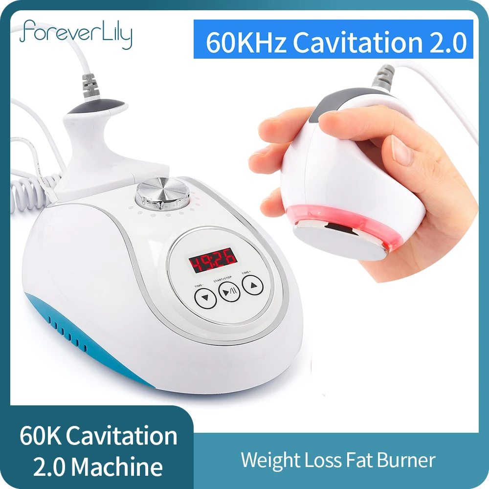 

60K Body Shaping Machine 2.0 Ultrasound Cavitation Weight Loss Fat Burner Slimming Massager Anti-Cellulite Fat Removal