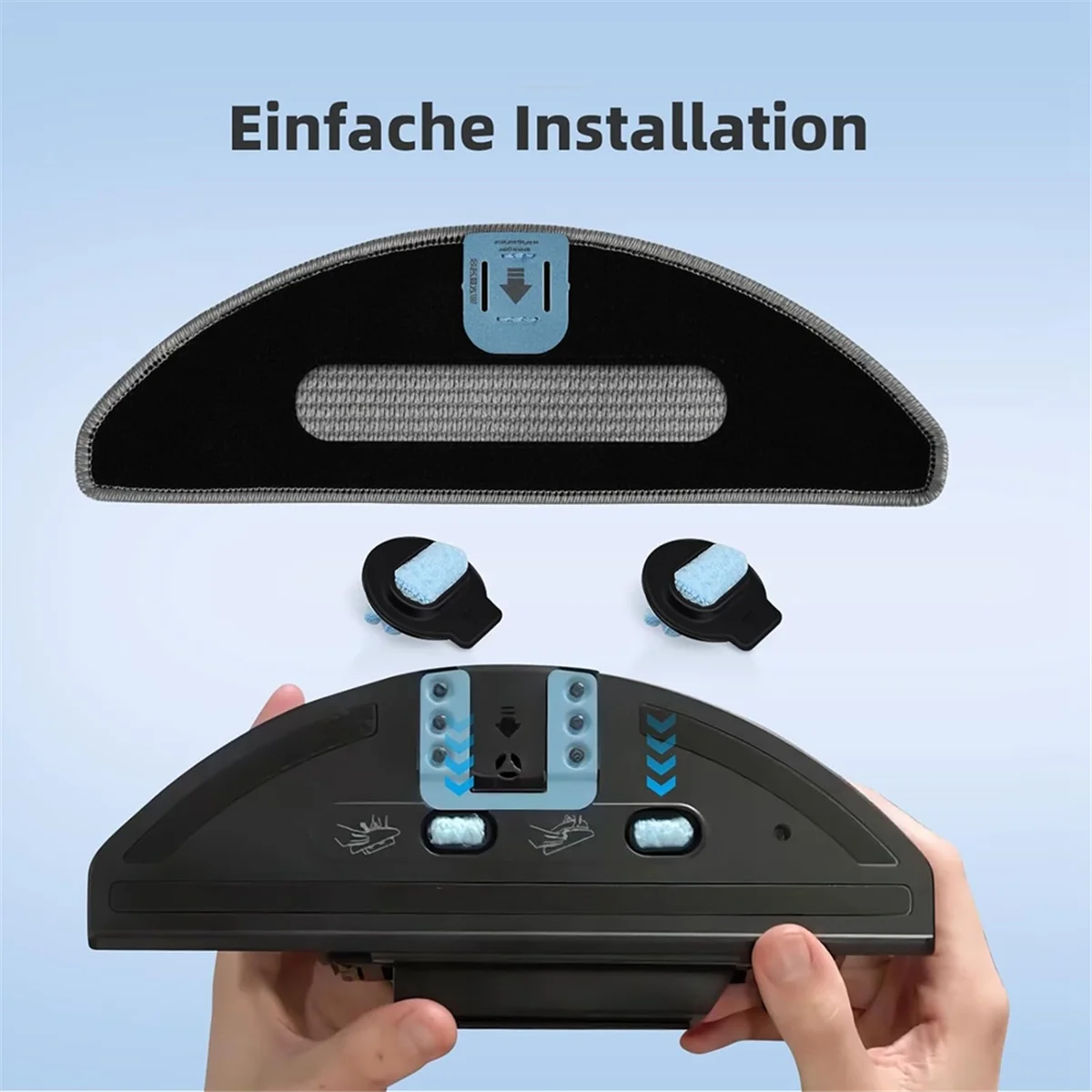 1Set for IRobot Roomba Combo I8+ / I8 / Combo J5 / Combo J5+ / Combo I5 / Combo I5+ Autom Suction Mop Robot Washable Mop 4