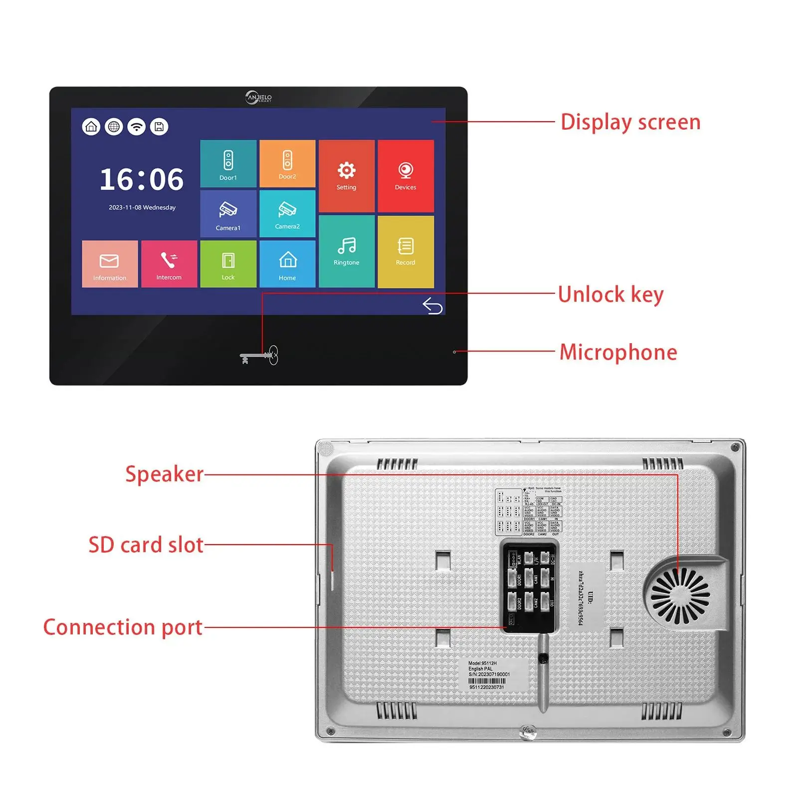 Tuya Smart Video Doorbell Intercom System for Home Apartment Gate and Door Lock