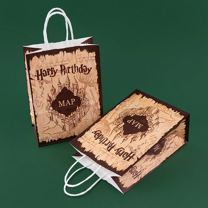 Birthday Gift Box and Bag Set – Marauder’s Map Inspired Party Favor Packaging for Candy... - SKU BGS17091 - UGI Packaging
