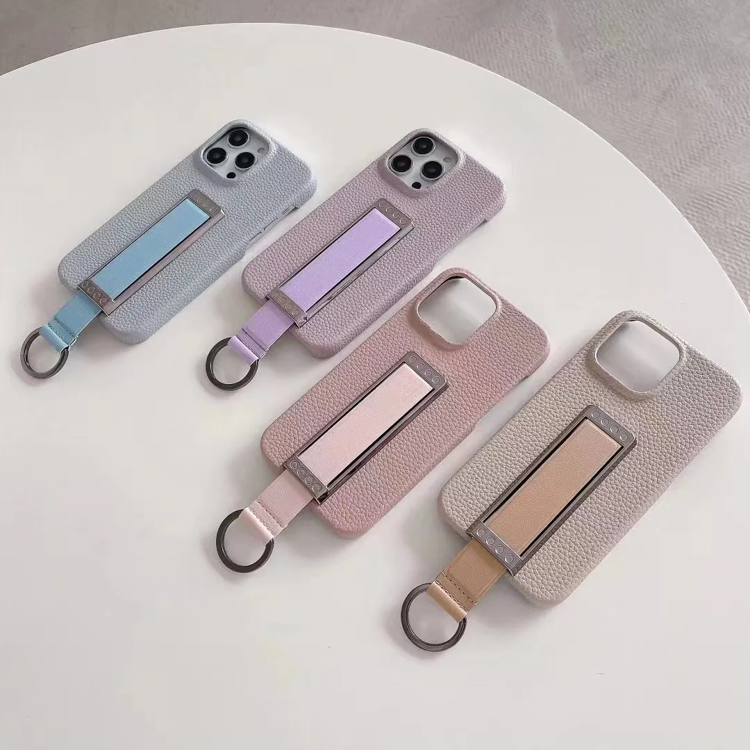 

Fashion Business Wrist Bracket Leather Phone Case for iPhone 14 13 12 11 Pro Max 11 12 13 14 Pro 14 13 12 11