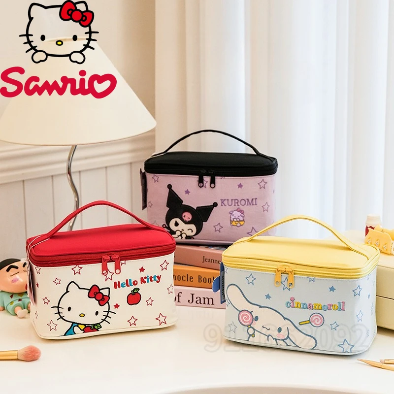 Sanrio Hello Kitty New Portable Cosmetic Bag Embroidery Fashion