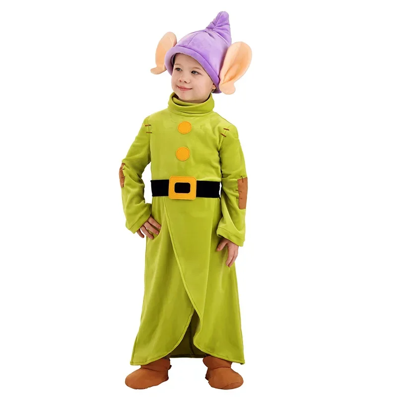 

Halloween Costume Boys Toddler Snow White Friend Cosplay Dopey Costume For Kids