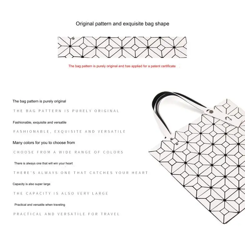 Handbag Geometric bags For women Quilted Shoulder Bags Totes female Handbags bolsa feminina sac &agrave; main