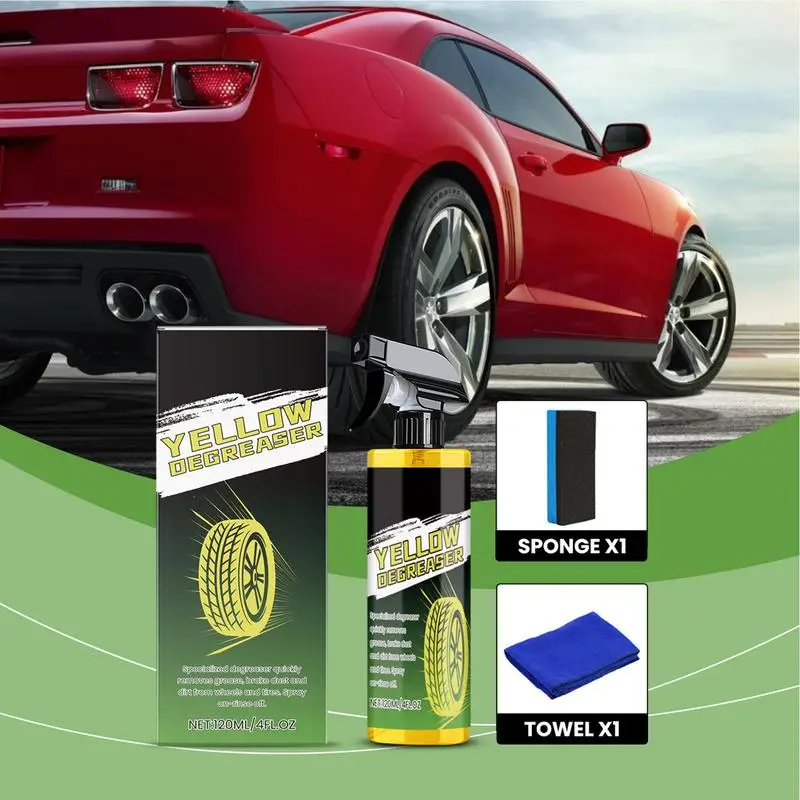 Car Wheel Cleaning Agent Car Wheel Tire Cleaning Professional Detailing Wheeltire Cleaner Tools 120ml For