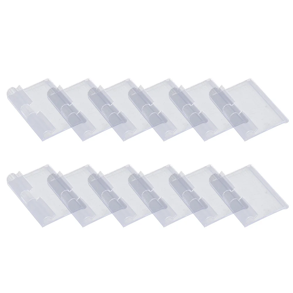 

50 Pcs Label Tag Plastic Sign Holders Display Stand Convenient Tags Price Supermarket Shelf Labels Goods Hook Stands