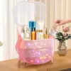 Bling Makeup Organizer for Teen Girl Gift,Hollywood Vanity Makeup Storage Box for Girl Birthday Gift,Practical Gift for Daughter 4
