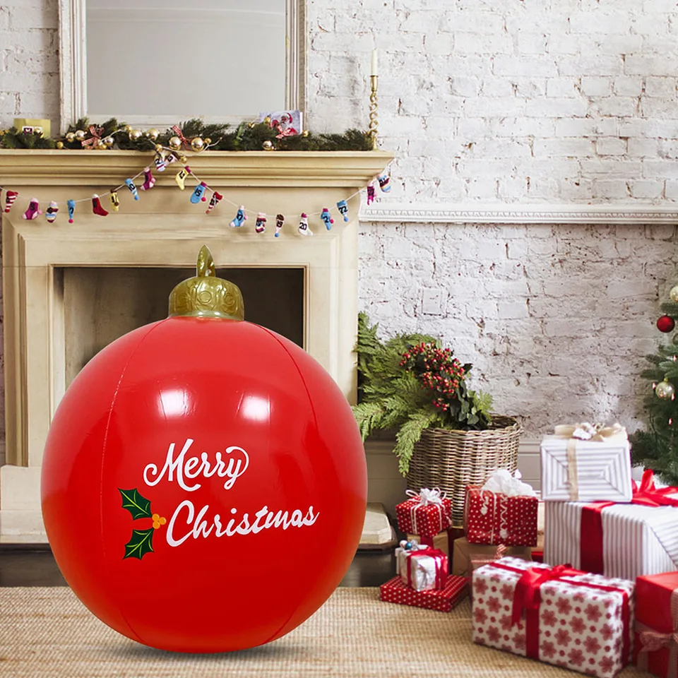 Boule Gonflable Géante Bonhomme De Neige 60 Cm Avec Lumières Et Télécommande – Décoration Noël Intérieur/extérieur
