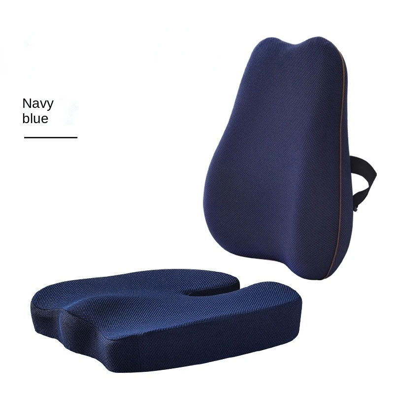 Car Headrest Waist Pillow Memory Foam Cushion for Home Office Neck Rest Breathable Car Back Lumbar Cushion Car Headrest 