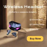 Fashion Bluetooth Earphones Wireless Headset with Microphone for Sports Running And Gym Game Headphones