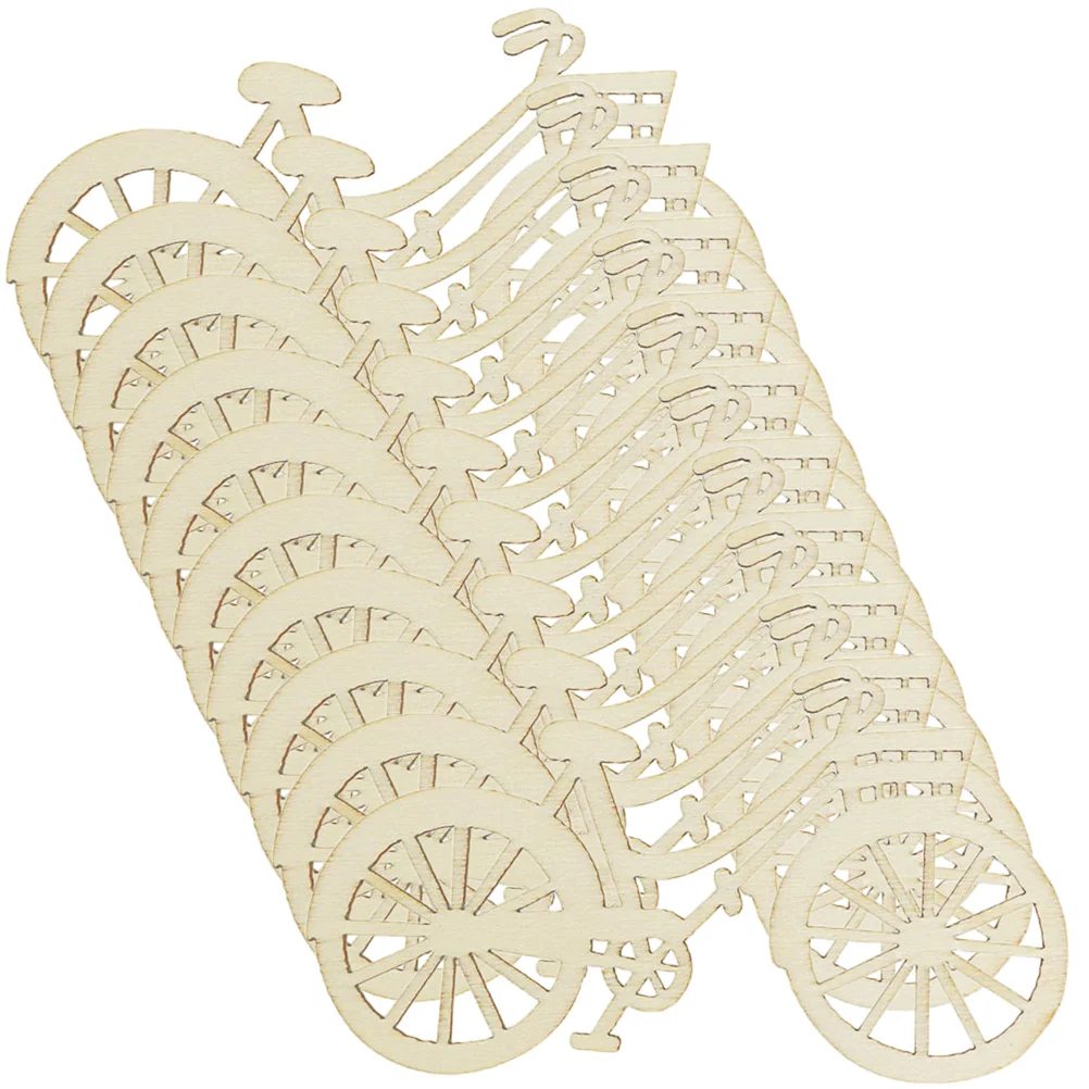 

30 Pcs Wooden Bicycle Xmas Ornament for Home Decoration Bike Cutout Slices DIY Crafting Ornaments Pendant Decorations