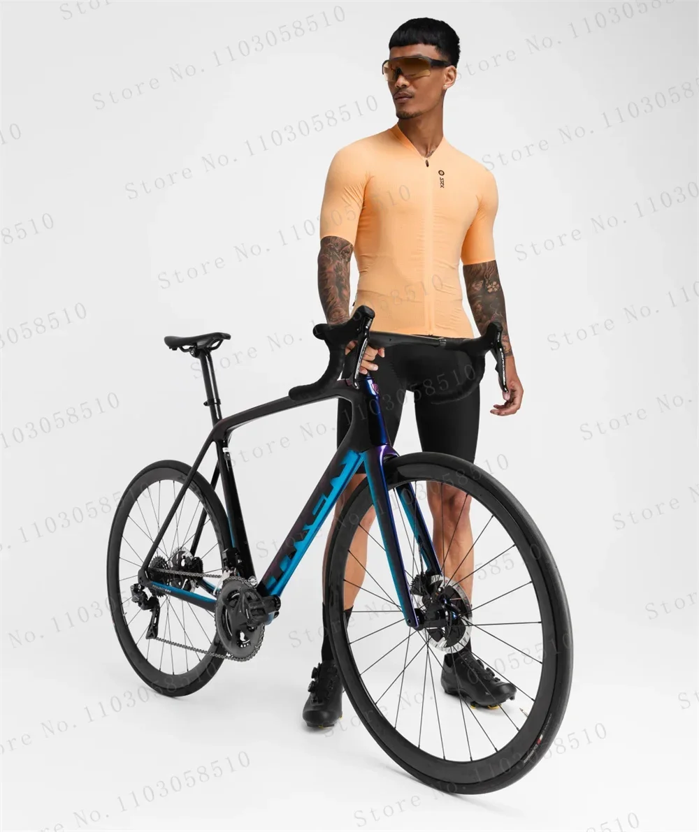 SIROKO Men's Cycling Jersey Sets Bicycle Short Sleeve Cycling Clothing Bike Maillot Breathable Jersey Bib Shorts