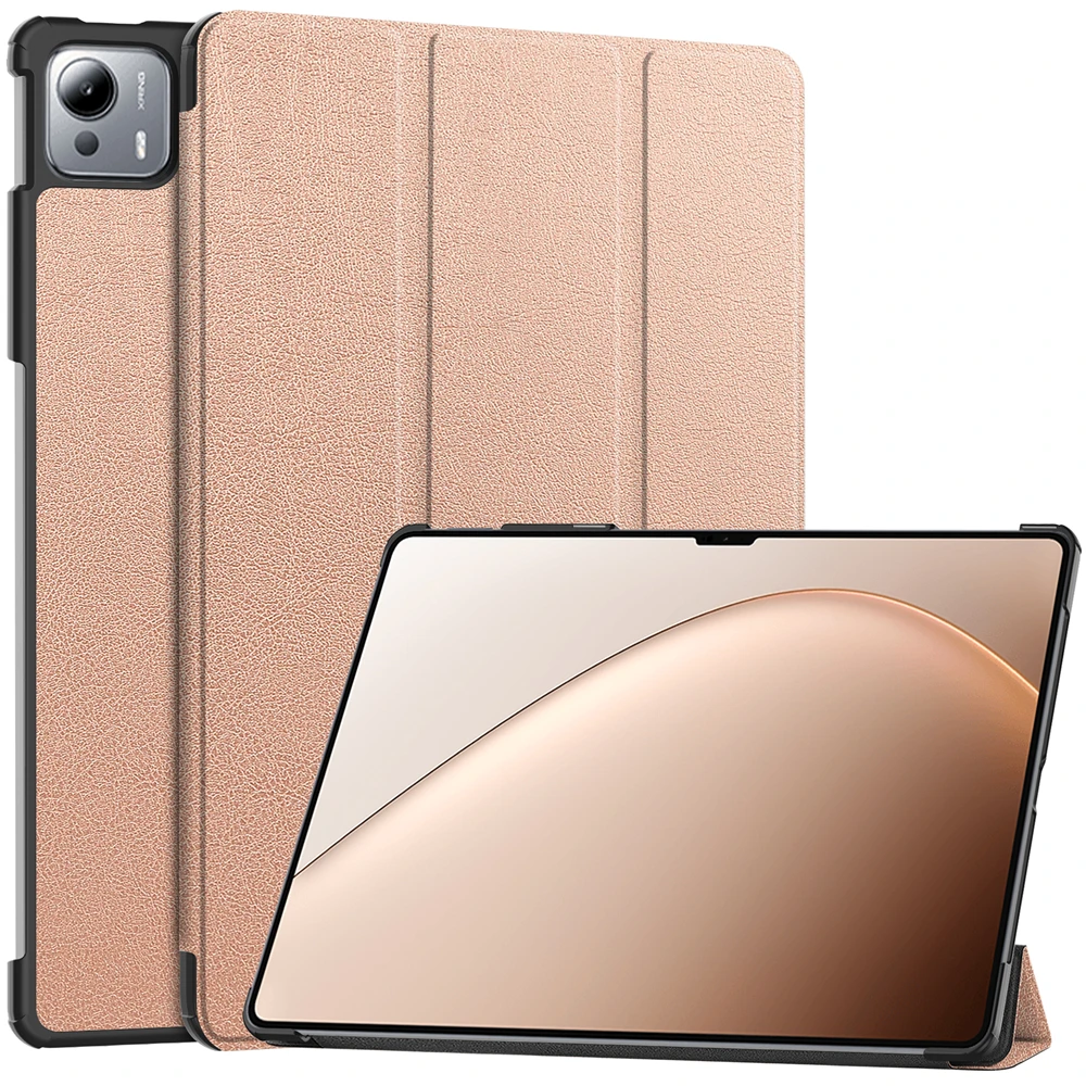 Tri-Folding PU Leather Flip Stand Cover with Auto Sleep