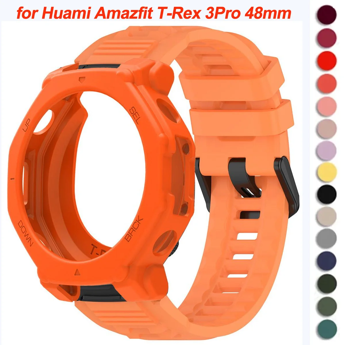Versatile 2-in-1 Silicone Strap and Protective Bumper Shell