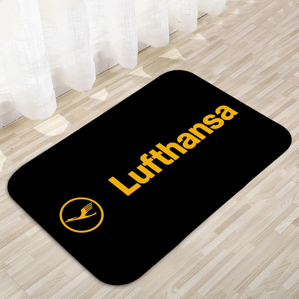 루프트한자 항공 바닥 매트 홈 카펫 도어 매트 현대 장식 카펫 미끄럼 방지 바닥 매트 750