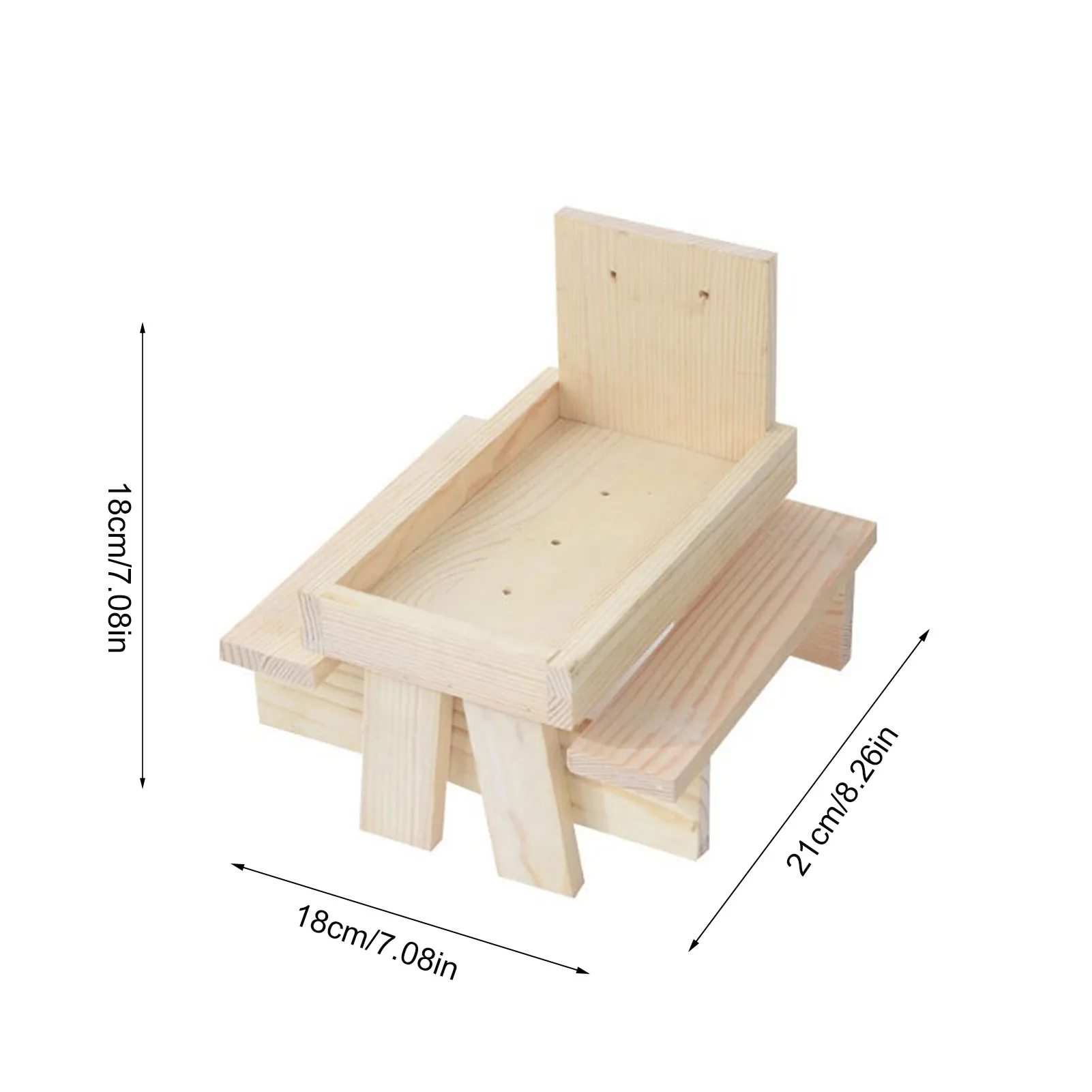 Squirrel Picnic Table Squirrels Feeder With Corn Cobs Holder Natural Squirrel Bench Feeder With Corn Cobs Holder For Backyard,squirrel feeder