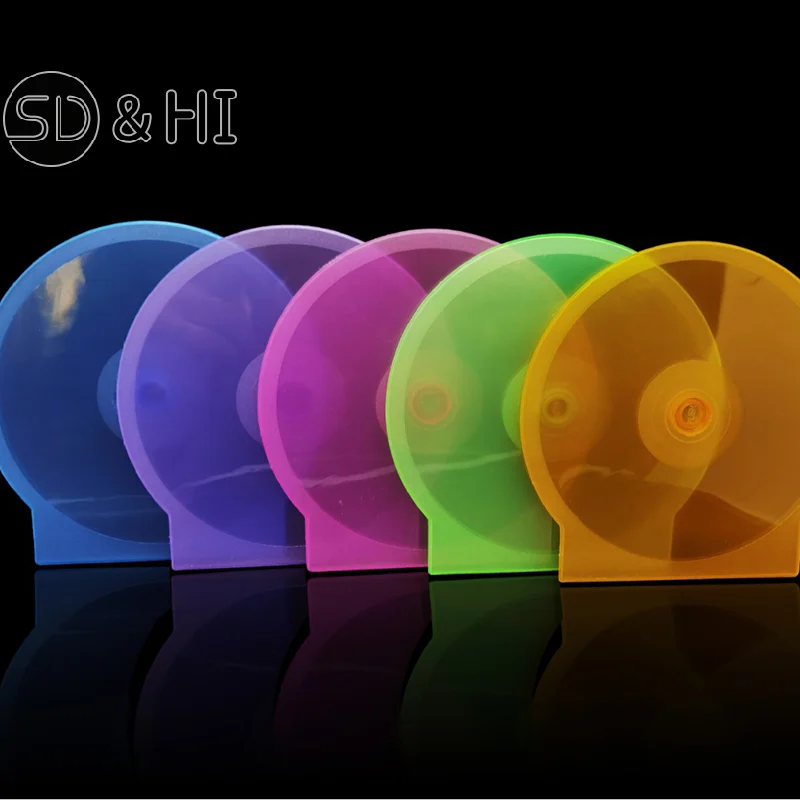 1PC Storage Box 12.5CM Transparent Plastic Round Disc Case CD Case Thickened CD DVD Disc Box