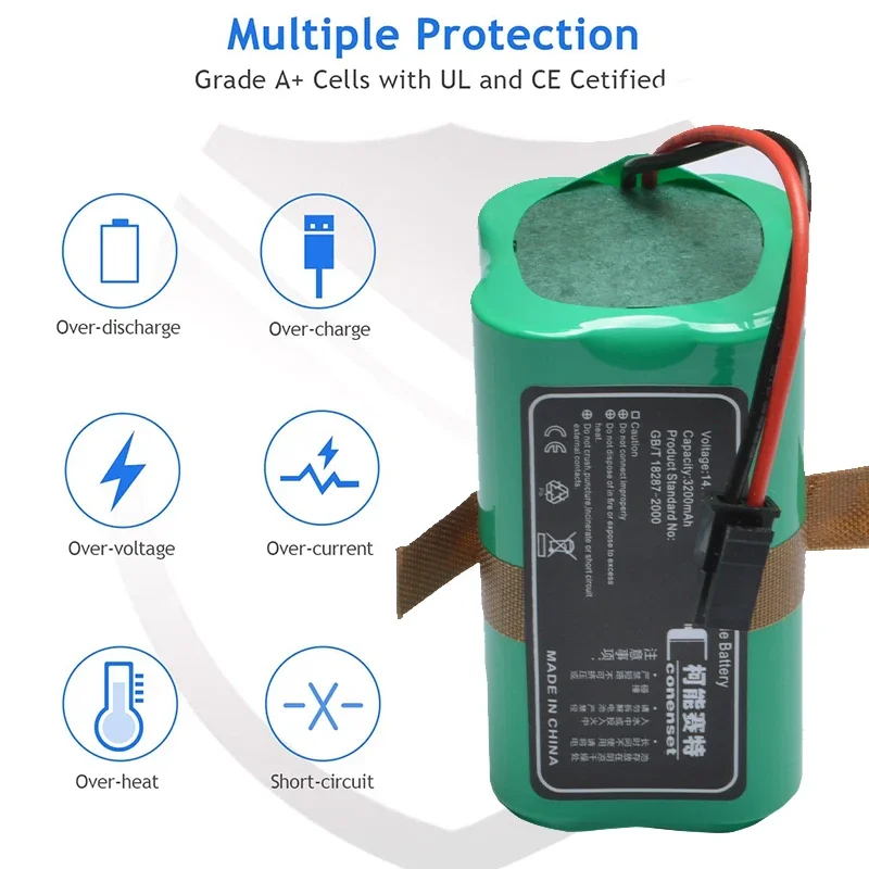 14.4V 3200mAh 交換用バッテリー eufy Robovac L35 ハイブリッド