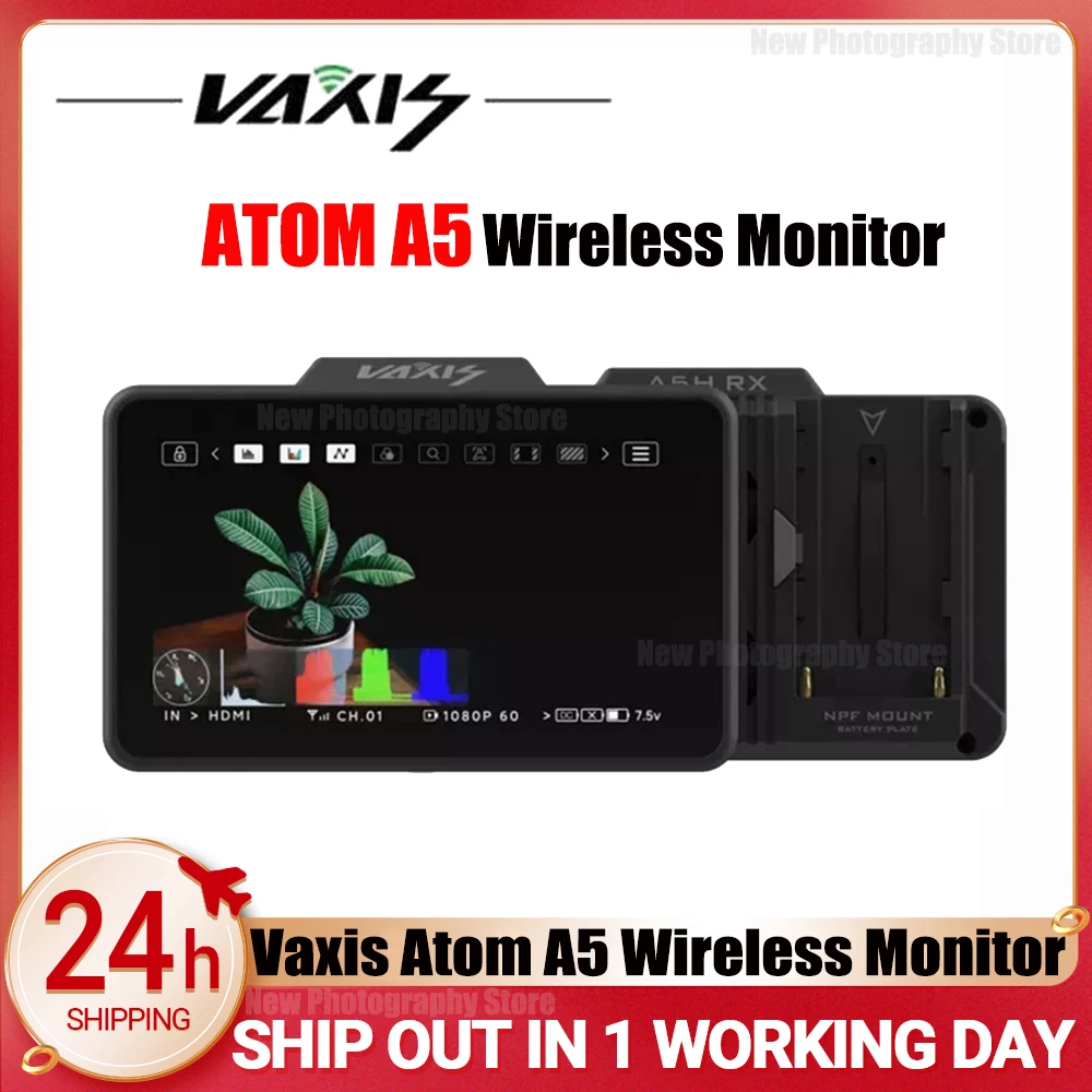 

Новый Vaxis Atom A5 5,5 дюймовый монитор Беспроводной монитор интегрированная беспроводная система видеопередачи приемник передатчика изображения