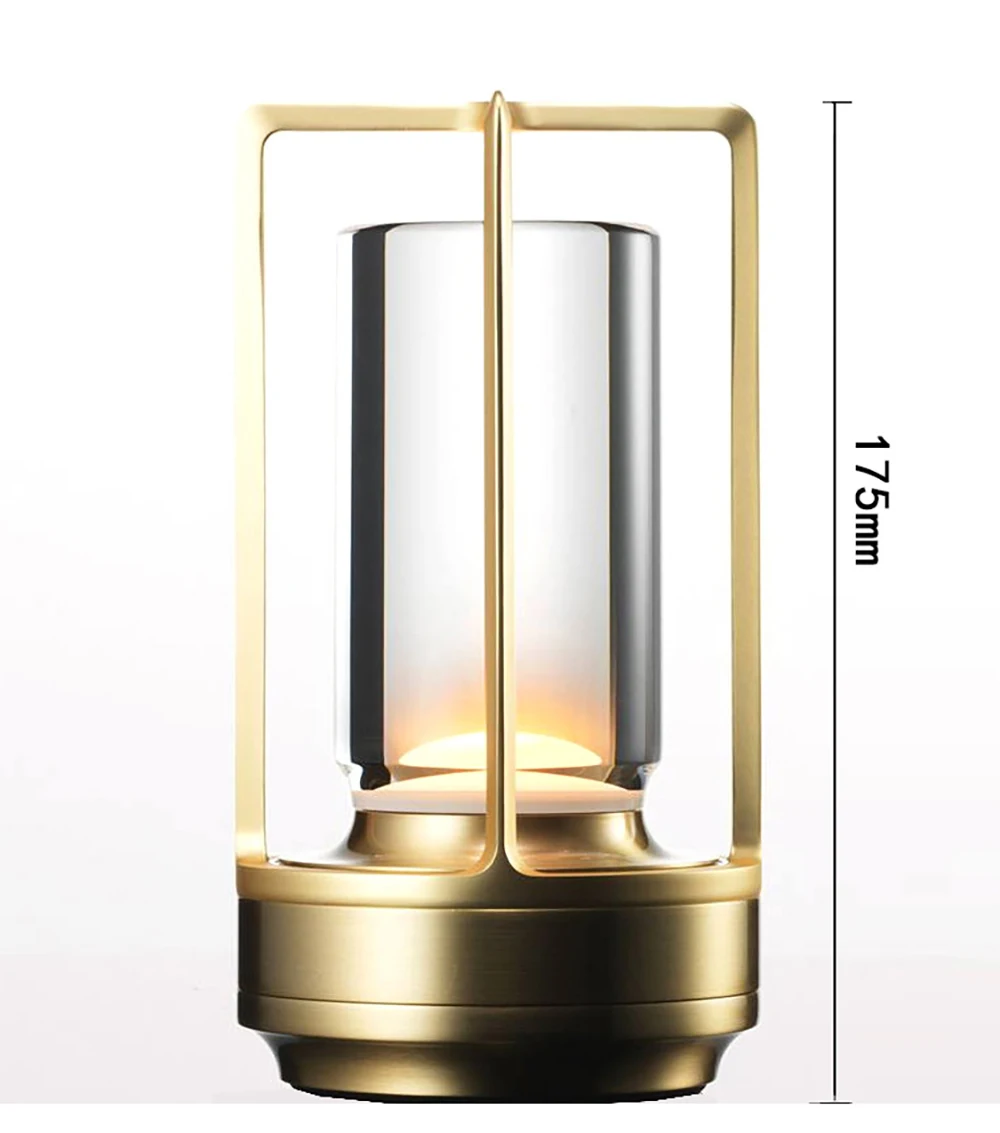 LED Night Lamp Rechargeable Crystal Table Lamp Bedside Bedroom Touch Lamp Restaurant Decoration Night Light