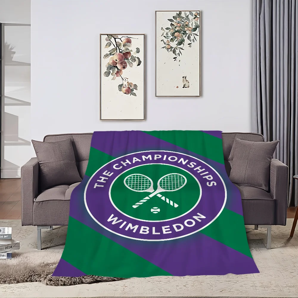 comfort warm soft c-Championships plush blanket w-Wimbledon for sofa living fashion room office bedroom travel Flannel gift 4