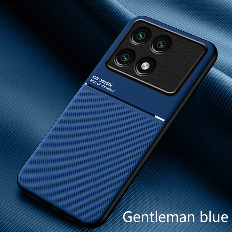 Magnetic Leather Car Holder Silicone Protective Case