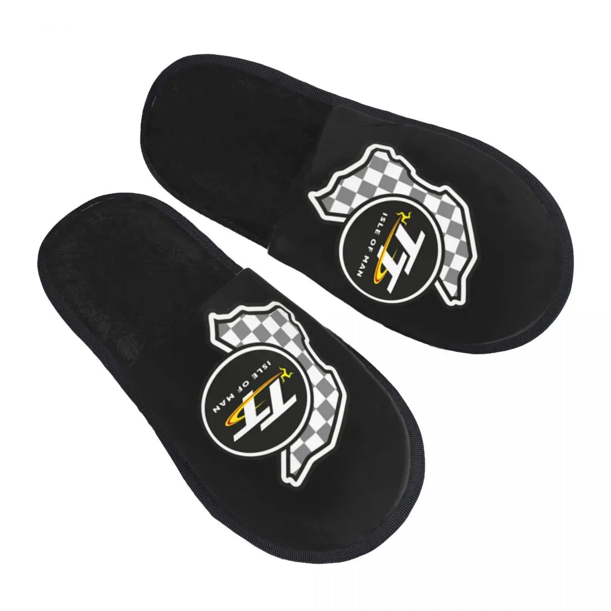 

Isle Of Man TT House Slippers Women Comfy Memory Foam Motorcycle Races Slip On Bedroom Slipper Shoes