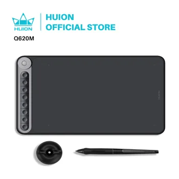 Huion Inspiroy Dial Q620M Graphic Tablet Wireless Drawing digital Pen Tablet with Dial for PC and Android