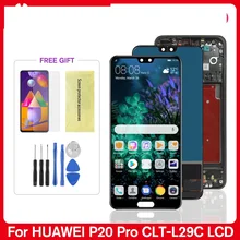

3A+ P20 Pro LCD Display 6.1" Touch Screen Digitizer Assembly Replacement CLT-L04 CLT-L09 L29 For Huawei P20Pro Fingerprint