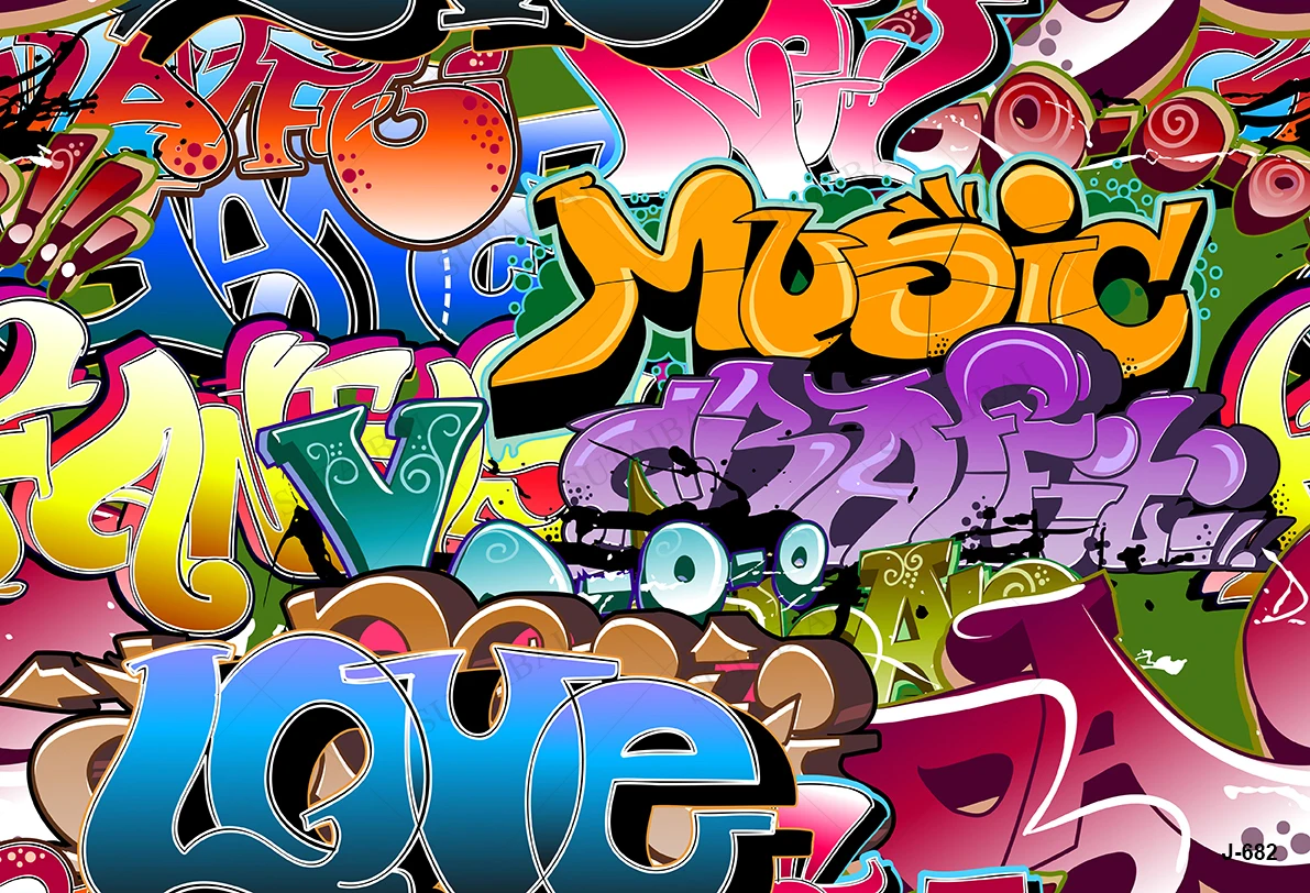 90s Party Background of Photography Hip Hop Personalize Banner Vinyl Cloth Booth Prop Adult Portrait Head Photo Pos