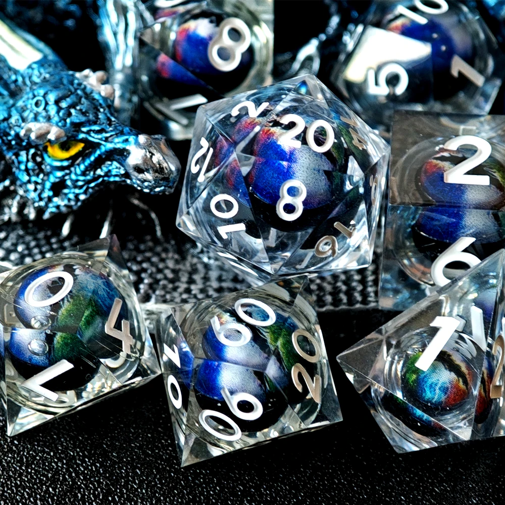 

Мини-Планета Dnd Фиолетовый Синий Зеленый жидкий поток глазного мяча игральные кости для ролевых игр D и D многогранные острые края игральные кости D & D доска для поиска