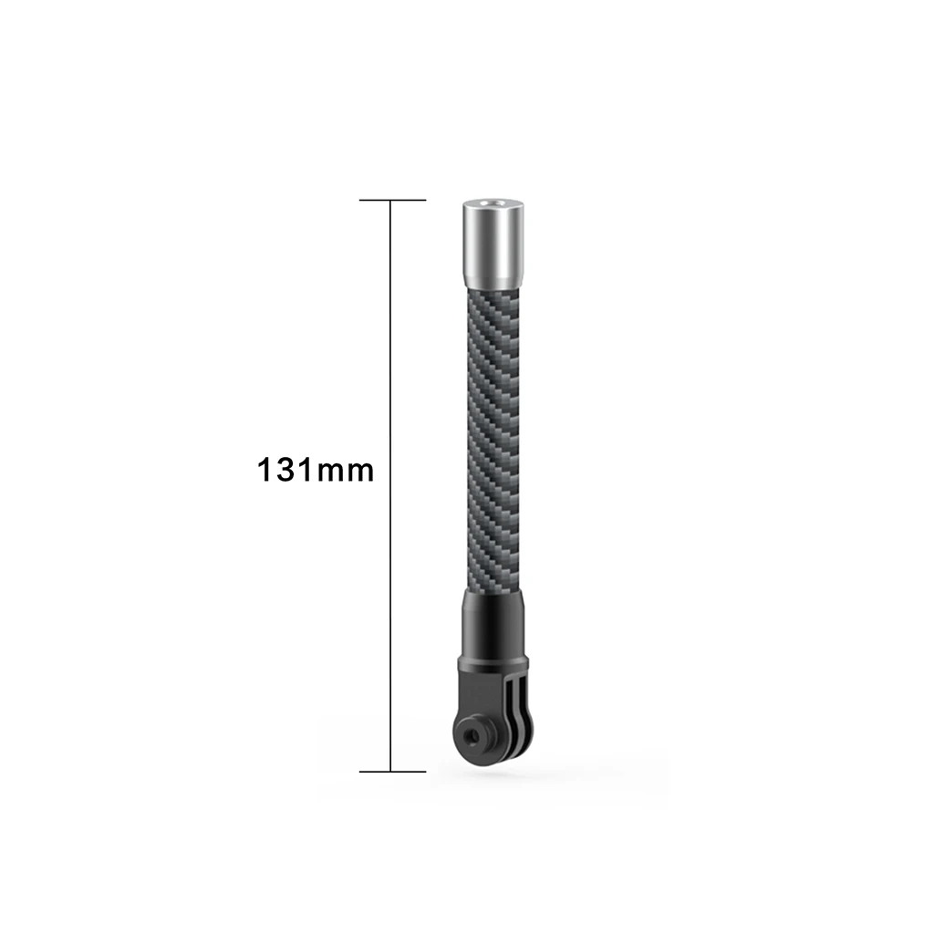 Carbon Fiber Extension Pole Rod 1/4 Screw Self Stick Monopod Bar for Gopro 13 12